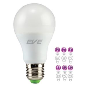 หลอดไฟ LED Super Save A60 E27 5w 7w 9w 11w 13w 15w EVE